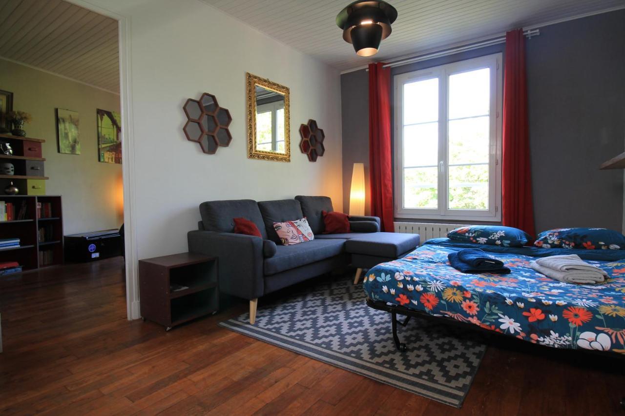 Disponible - Appartement Entier - Ligne H 15Mn Paris-Gare Du Nord, Parking Rue Gratuit, 4 Pers, Station De Train En Face Toutes Les 15Mn, Hippodrome, Cdfas, Universite, Borne Electrique, 1Er Etage Eaubonne Eksteriør bilde